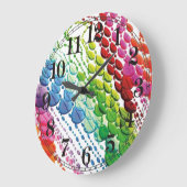 Perlenvorhang Große Wanduhr (Winkel)