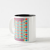 Perler-Perlenperlen Zweifarbige Tasse (Vorderseite Links)