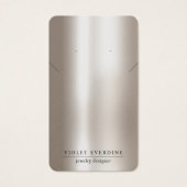 Perleszierende Typografie Earring Necklace Jewele (Vorderseite)