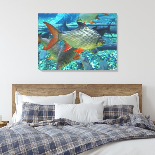 Perlfisch Leinwanddruck (Insitu (Schlafzimmer))