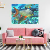Perlfisch Leinwanddruck (Insitu (Wohnzimmer))