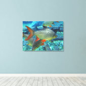 Perlfisch Leinwanddruck (Insitu (Holzboden))