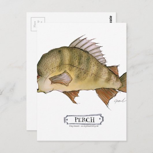 Perlfisch, Tony Farandes Postkarte (Vorne/Hinten)