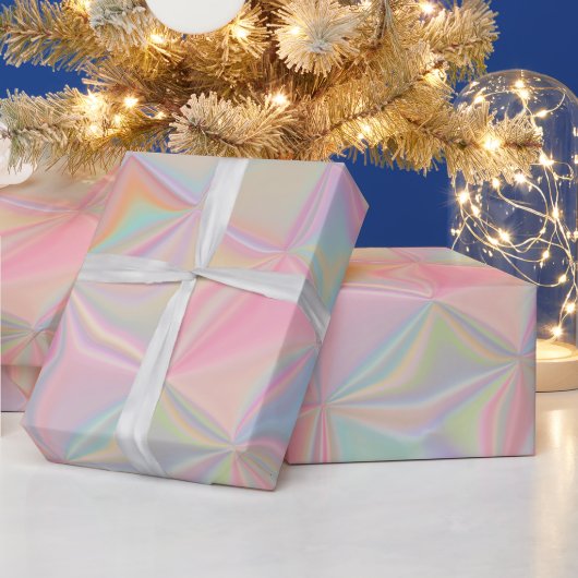 Perlglanz-Rosa-Irisierendes Geschenkpapier (Feiertage)