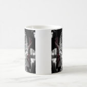 Perlglänzender, chromer Android Kaffeetasse (Mittel)