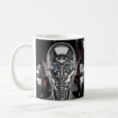 Perlglänzender, chromer Android Kaffeetasse (Links)