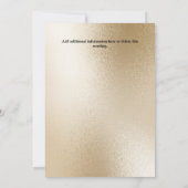 Perlgold-Glitzer aus Perlmuschel aus Seepferd Musc Einladung (Rückseite)