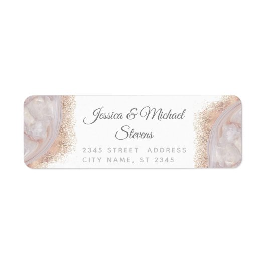 Perlgoldmarmor der Rose agate Kalligraphie (Vorne)