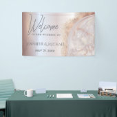 Perlgoldmarmor der Rose agate Kalligraphie Banner (Messeveranstaltung)