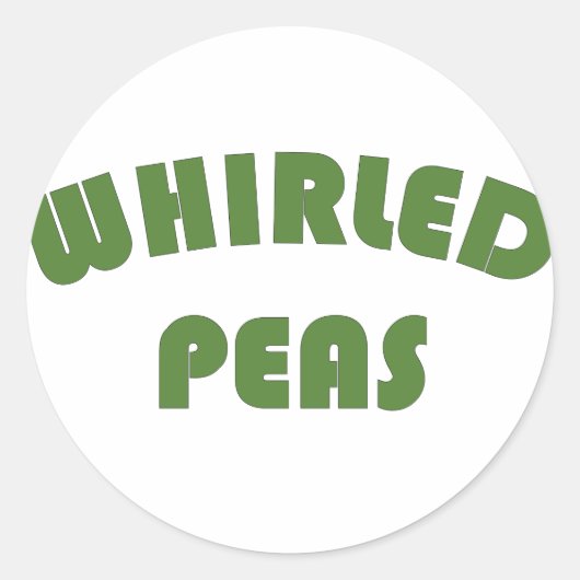 Perlgras Runder Aufkleber (Vorderseite)