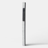 Perlgraue Imitat Krokodile Leder Case-Mate iPhone Hülle (Rückseite / Links)