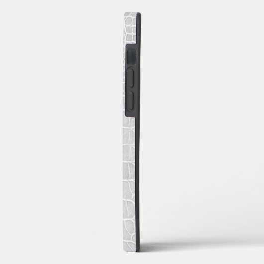 Perlgraue Imitat Krokodile Leder Case-Mate iPhone Hülle (Rückseite / Links)