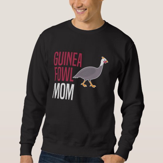 Perlhuhn Huhn Vogel Mutter Muttertag Sweatshirt (Vorderseite)