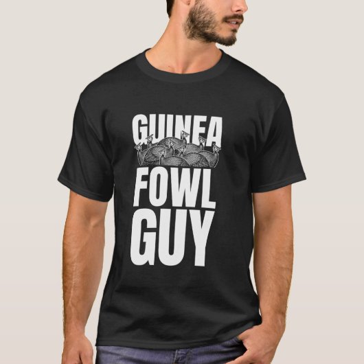 Perlhuhn-Huhn-Vogel-Typ T-Shirt (Vorderseite)