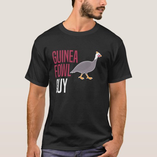 Perlhuhn Huhn Vogel Typ T-Shirt (Vorderseite)