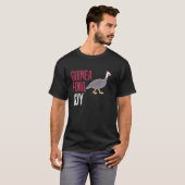 Perlhuhn Huhn Vogel Typ T-Shirt (Vorne ganz)