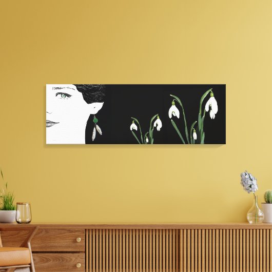 Perlhühner mit hübscher Modedarstellung Leinwanddruck (Insitu (Wohnzimmer))