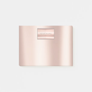 Perlig erröten das rosa metallische post-it klebezettel