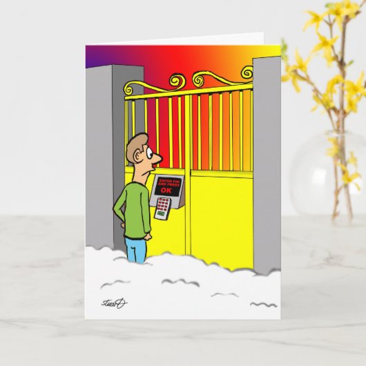 Perlige Tor-Button-Zahl Karte (Gelbe Blume)