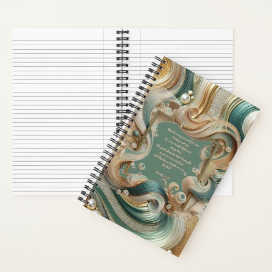 Perlküstenwellen verbringen Zeit mit dem "God Jour Notizblock (Innen)