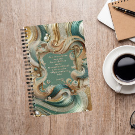 Perlküstenwellen verbringen Zeit mit dem "God Jour Notizblock