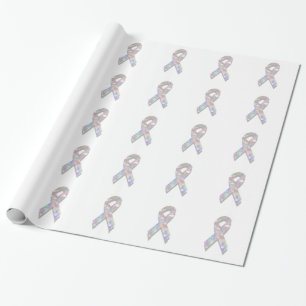 Perlllungenkrebsband Geschenkpapier