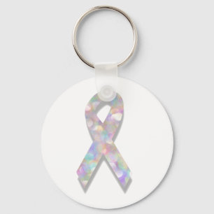 Perlllungenkrebsband Schlüsselanhänger