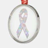 Perlllungenkrebsband Silbernes Ornament (Links)