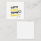 Perlmacher Quadratische Visitenkarte (Vorne/Hinten)