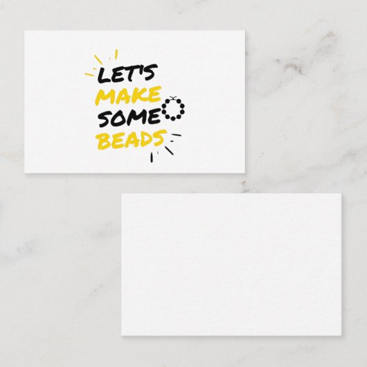 Perlmacher Visitenkarte (Vorne/Hinten)