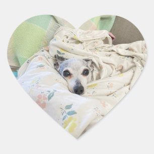 Perlmädchen-Herzkleber Herz-Aufkleber