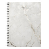 Perlmarmor-Doppelmonogramm Notizblock (Vorderseite)