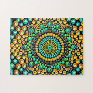 Perlmuster 3 Leichte Hirnkunstpuzzles Foto Puzzle