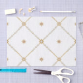 Perlmuster mit Sonnenstrahlen-Gitter Seidenpapier (Handwerk)