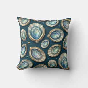 Perlmutt-Abalone-Gold-Austernschale Kissen
