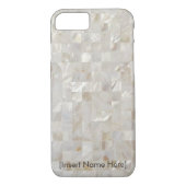 Perlmutt, Beige - personalisiert, customizabe Case-Mate iPhone Hülle (Rückseite)