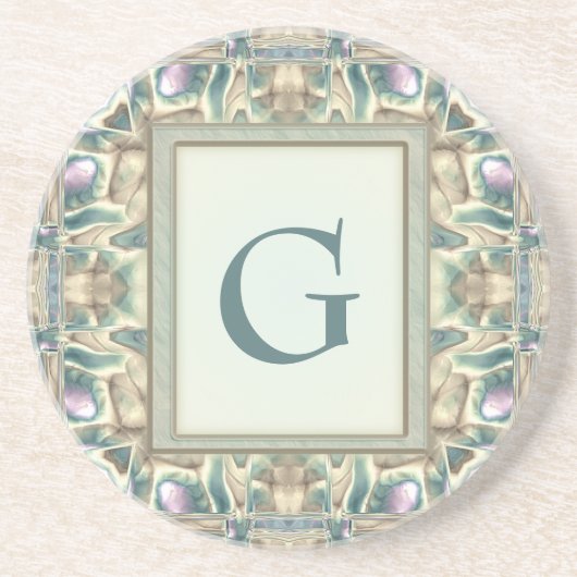 Perlmutt Getränkeuntersetzer (Vorne)