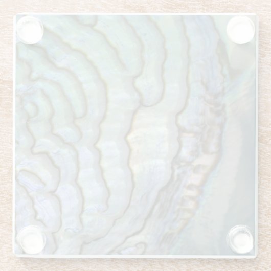 Perlmutt Glasuntersetzer (Rückseite)