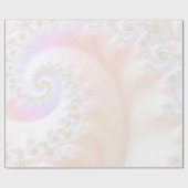 Perlmutt-luxuriöse Fraktal-Spirale Geschenkpapier (Flach)