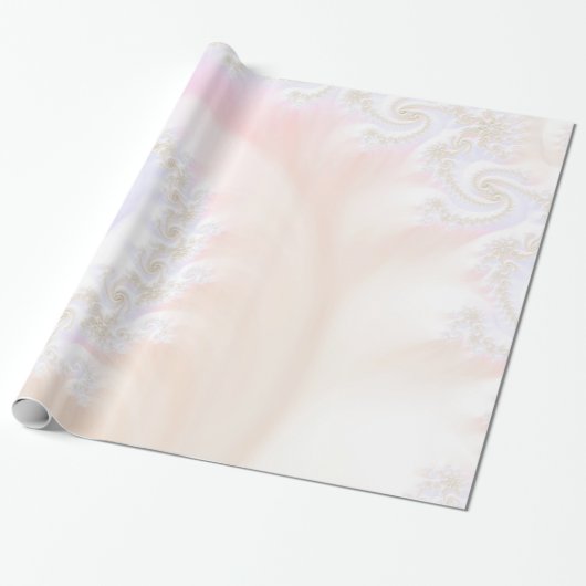 Perlmutt-luxuriöse Fraktal-Spirale Geschenkpapier (Ungerollt)