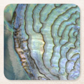 Perlmutt Rechteckiger Pappuntersetzer (Vorderseite)