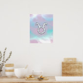 Perlmutt Stier Sternzeichen Astrologie Poster (Küche)
