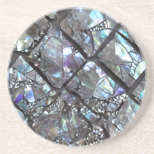 Perlmutt-Untersetzer Getränkeuntersetzer (Vorne)