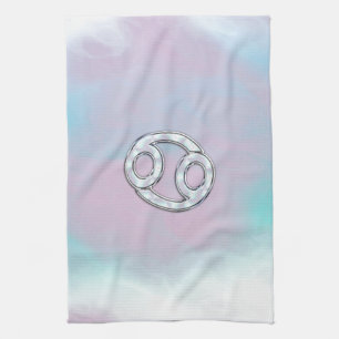 Perlmuttart-Krebs-Tierkreis-Zeichen-Dekor Handtuch