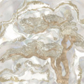 Perlmuttbaum Aufkleber (Vorderseite)