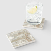 Perlmuttbaum Steinuntersetzer (Seitenansicht)