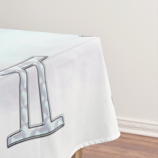 Perlmuttdekor-Zwillings-Tierkreis-Symbol Tischdecke (Beispiel)