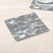 Perlmuttentwurf Rechteckiger Pappuntersetzer (angewinkelt)
