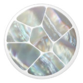 Perlmutter - Voronoi Cells Mosaic Keramikknauf (Vorderseite)