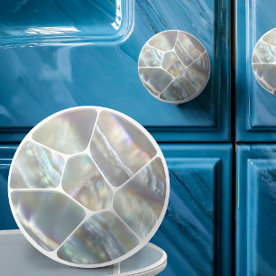 Perlmutter - Voronoi Cells Mosaic Keramikknauf